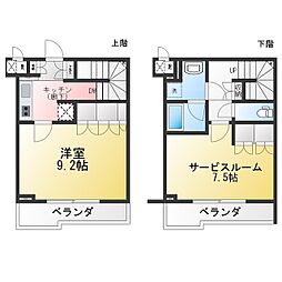 ルーブル川崎鷺沼 1SKの間取図画像