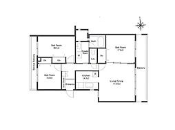 COMFORIA鷺沼三丁目 3LDKの間取図画像