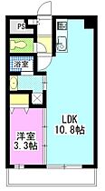 ピュア京橋 203 ｜ 岡山県岡山市北区京橋町（賃貸マンション1LDK・2階・33.58㎡） その2