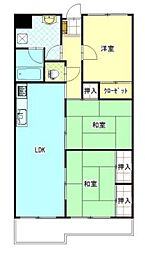 グラン・フォーレ庭瀬 3LDKの間取図画像