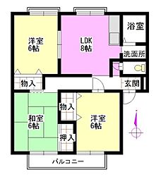 間取図画像 3DK