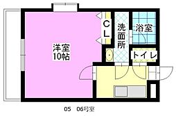 東古松S-1ビル 1Kの間取図画像