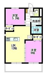 間取図画像 2LDK