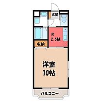 Y＆Mシャトレマツモト  ｜ 栃木県宇都宮市石井町（賃貸マンション1K・3階・30.34㎡） その2