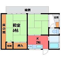 英明荘 ES05  ｜ 栃木県下野市駅東3丁目（賃貸一戸建2K・1階・33.00㎡） その1