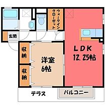 パークサイド厚木 Ｉ  ｜ 栃木県宇都宮市鶴田町（賃貸アパート1LDK・2階・47.99㎡） その2