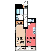 一の沢ヴィラージュマンション  ｜ 栃木県宇都宮市一の沢2丁目（賃貸マンション1LDK・5階・43.57㎡） その2