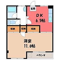 DOMUSマンション  ｜ 栃木県宇都宮市西川田6丁目（賃貸マンション1DK・3階・43.40㎡） その2