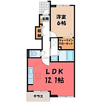 エクセルコート III  ｜ 栃木県宇都宮市下栗町（賃貸アパート1LDK・1階・45.06㎡） その2