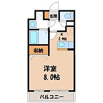 フォレストステージエフ  ｜ 栃木県宇都宮市下岡本町（賃貸アパート1K・2階・28.70㎡） その2