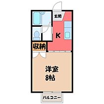 シャトルハイツ  ｜ 栃木県宇都宮市下栗1丁目（賃貸アパート1K・2階・26.93㎡） その2