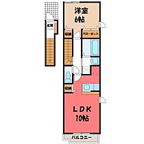 カーサ エテルナ I  ｜ 栃木県宇都宮市東簗瀬1丁目（賃貸アパート1LDK・2階・42.80㎡） その2