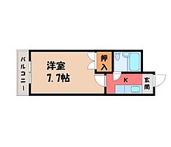 サンライズ峰  ｜ 栃木県宇都宮市峰町（賃貸マンション1K・3階・22.80㎡） その2