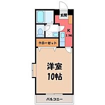 ロイヤル金信 II  ｜ 栃木県宇都宮市陽東3丁目（賃貸マンション1K・2階・31.50㎡） その2