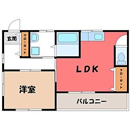 🉐敷金礼金0円！🉐東北本線 宇都宮駅 バス21分 富士見小学校北...