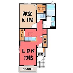 真岡鐵道 真岡駅 バス8分 真岡工業団地下車 徒歩13分