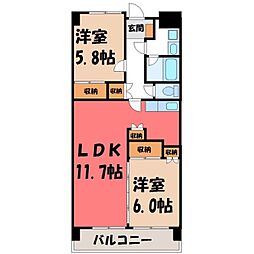 間取図画像 2LDK