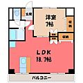 カスティール・イン宇都宮6階6.7万円