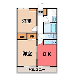 間取図画像 2DK