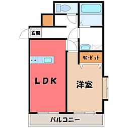 間取図画像 1LDK