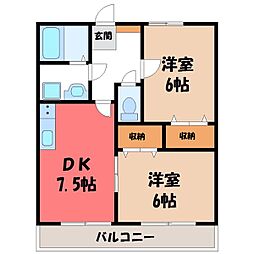間取図画像 2DK