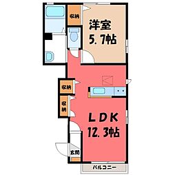間取図画像 1LDK