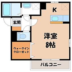 間取図画像 1K