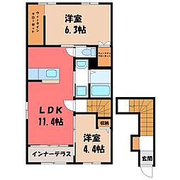 LE ASTY(ル アスティー) 2LDKの間取図画像