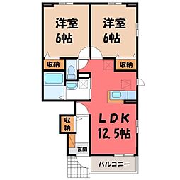 ラ・フランセ下古山 B 1階/-