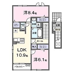 オコトベース A 2LDKの間取図画像