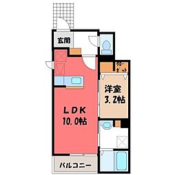 JR東北本線 雀宮駅 徒歩7分 1階/-