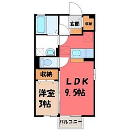 カラコレス 1LDKの間取図画像
