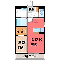 JR東北本線 岡本駅 徒歩9分 3階/-