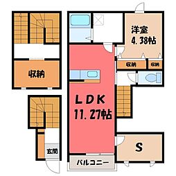 JR東北本線 宇都宮駅 バス8分 大曽十文字下車 徒歩4分 2階/-