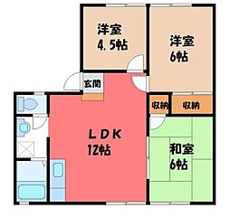 ガーデンハイツ 3LDKの間取図画像