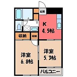 ドミールイシイ 2階/-