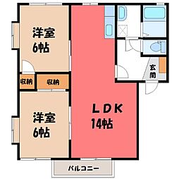 サンエイハイツ B 2階/-