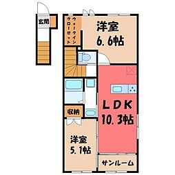 ディアコート冨士山 B 2階