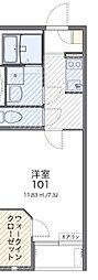 レオネクストグラース2 1Kの間取図画像