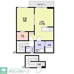 ラ・ドルチェ 1LDKの間取図画像