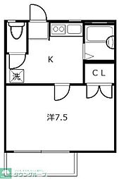 ジョイスコーポ 1Kの間取図画像