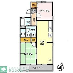 ジョイナス東大宮 2LDKの間取図画像