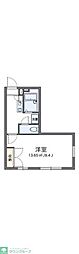 レオパレス陽光邸 1Kの間取図画像