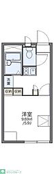 レオパレスグリーンヒル 1Kの間取図画像