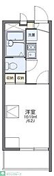 レオパレスセルサス2 1Kの間取図画像