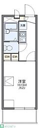 レオパレスセルサス2 1Kの間取図画像