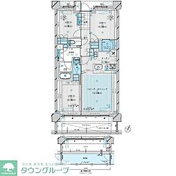 グランカーサ北浦和 3LDKの間取図画像