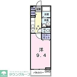 エテルノ・ソーレ 1Kの間取図画像