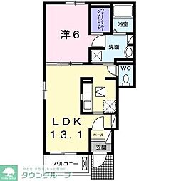 シャトー・ド・インペリアル 1LDKの間取図画像
