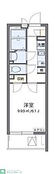 クレイノプレジャータウン3 1Kの間取図画像